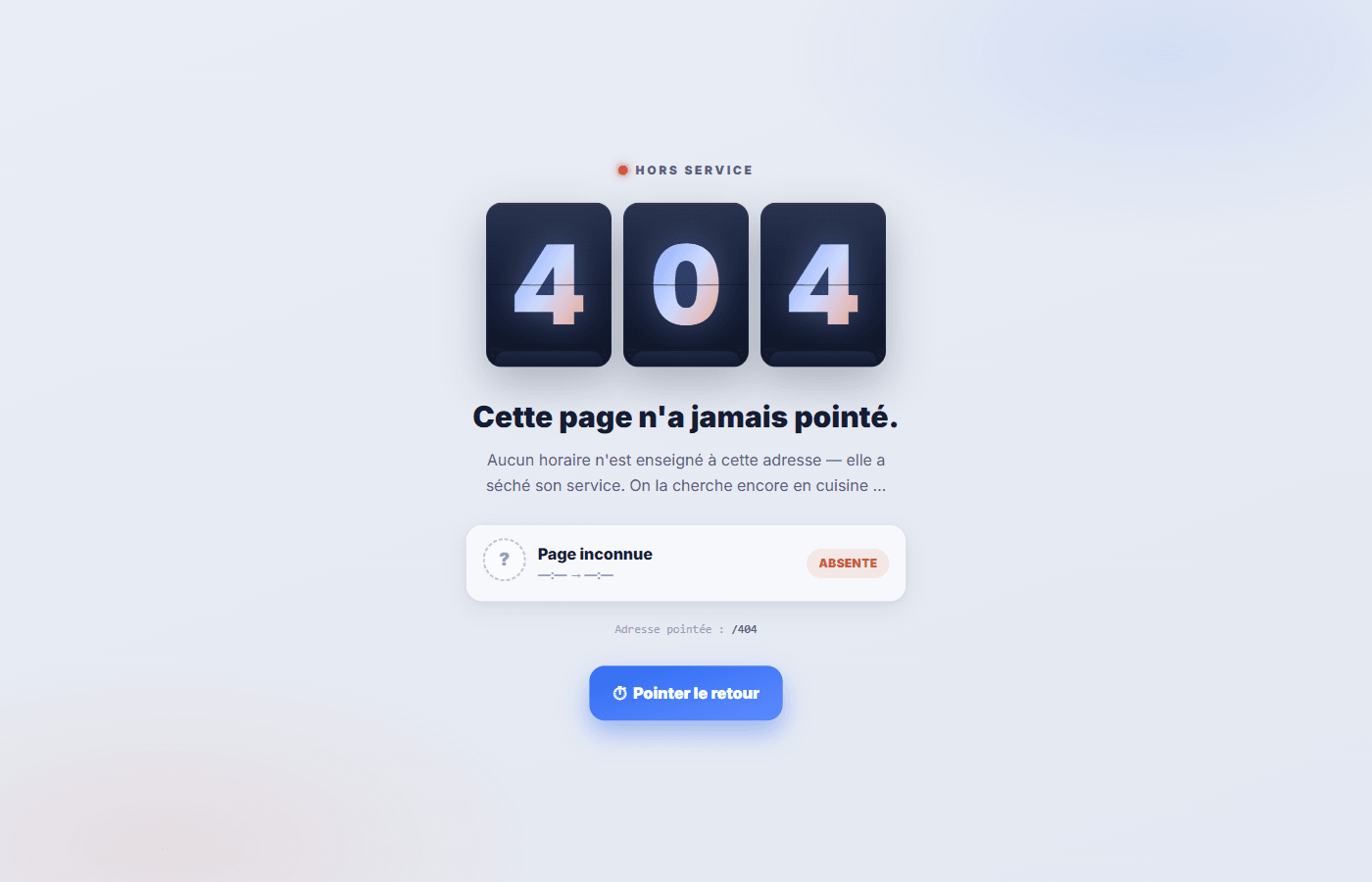 Page 404 de StaffClock